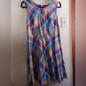 Sunny Girl Multicolor Plaid Dress
